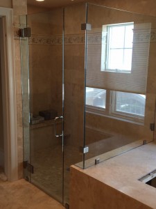 Multiple Panel Custom Shower Enclosure w/ Clips